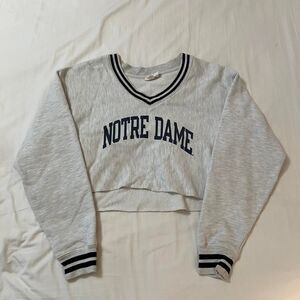 Champion Women's Notre Dame Grey Sweatshirt